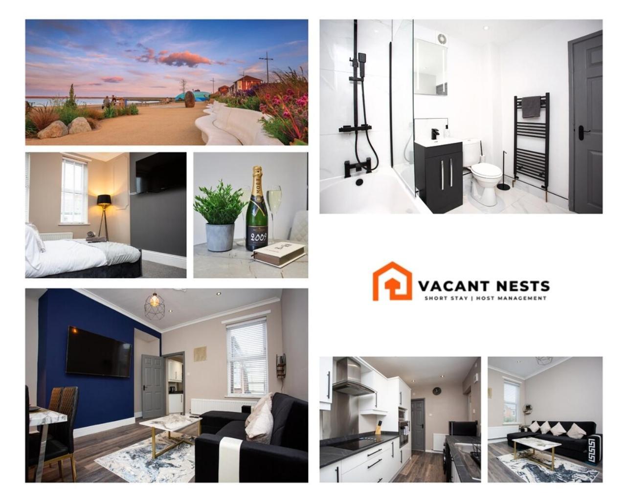 Heart Of South Shields Modern Interior 2 Bed Flat Apartment Westoe Exterior photo